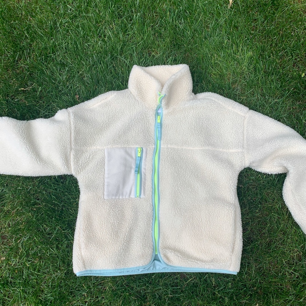 Sherpa Zip Up Jacket (Teddy Jacket) - Gap, Small